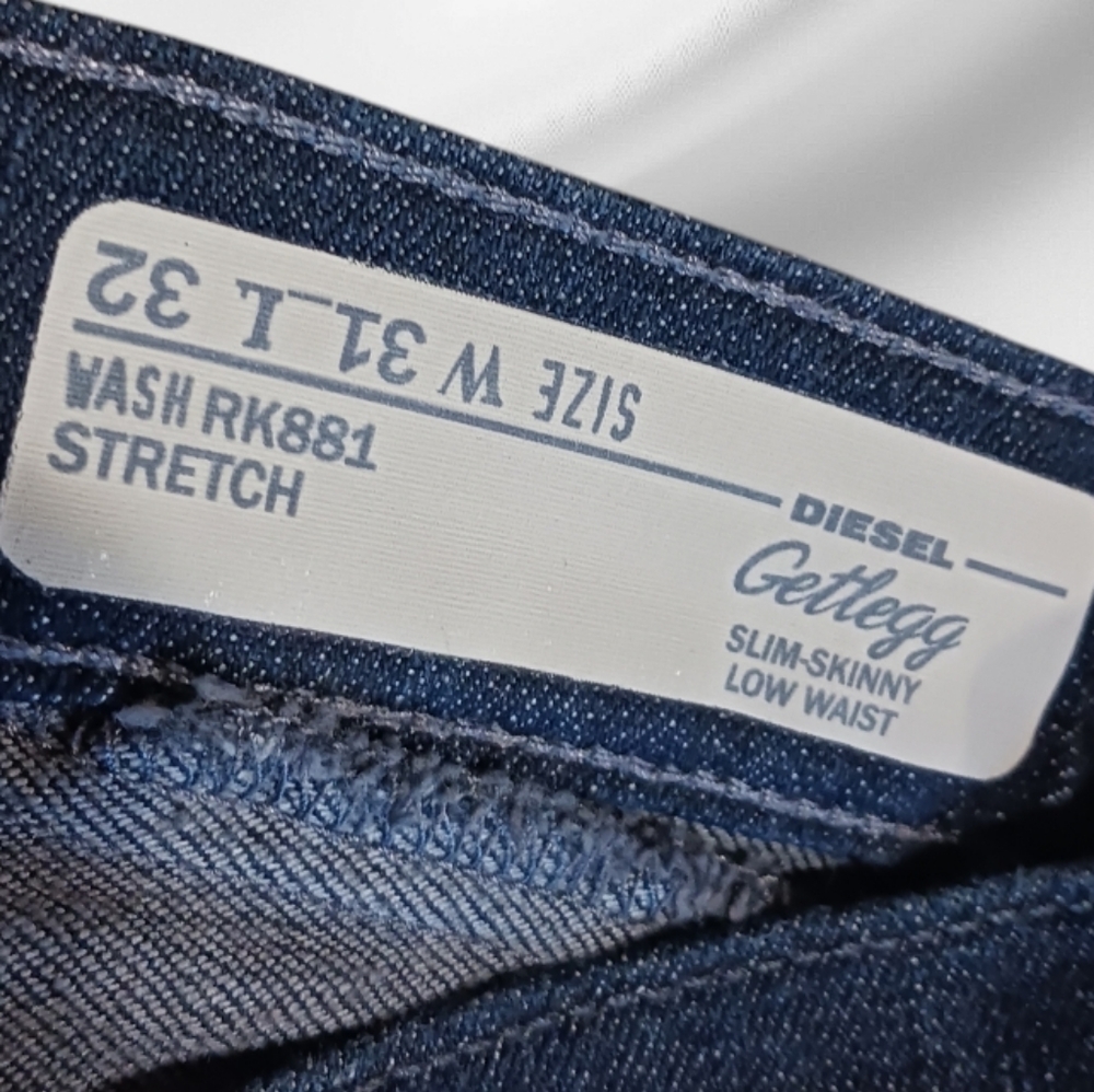 NEW DIESEL Getlegg Slim Skinny Low Waist Jeans - Picture 9 of 10